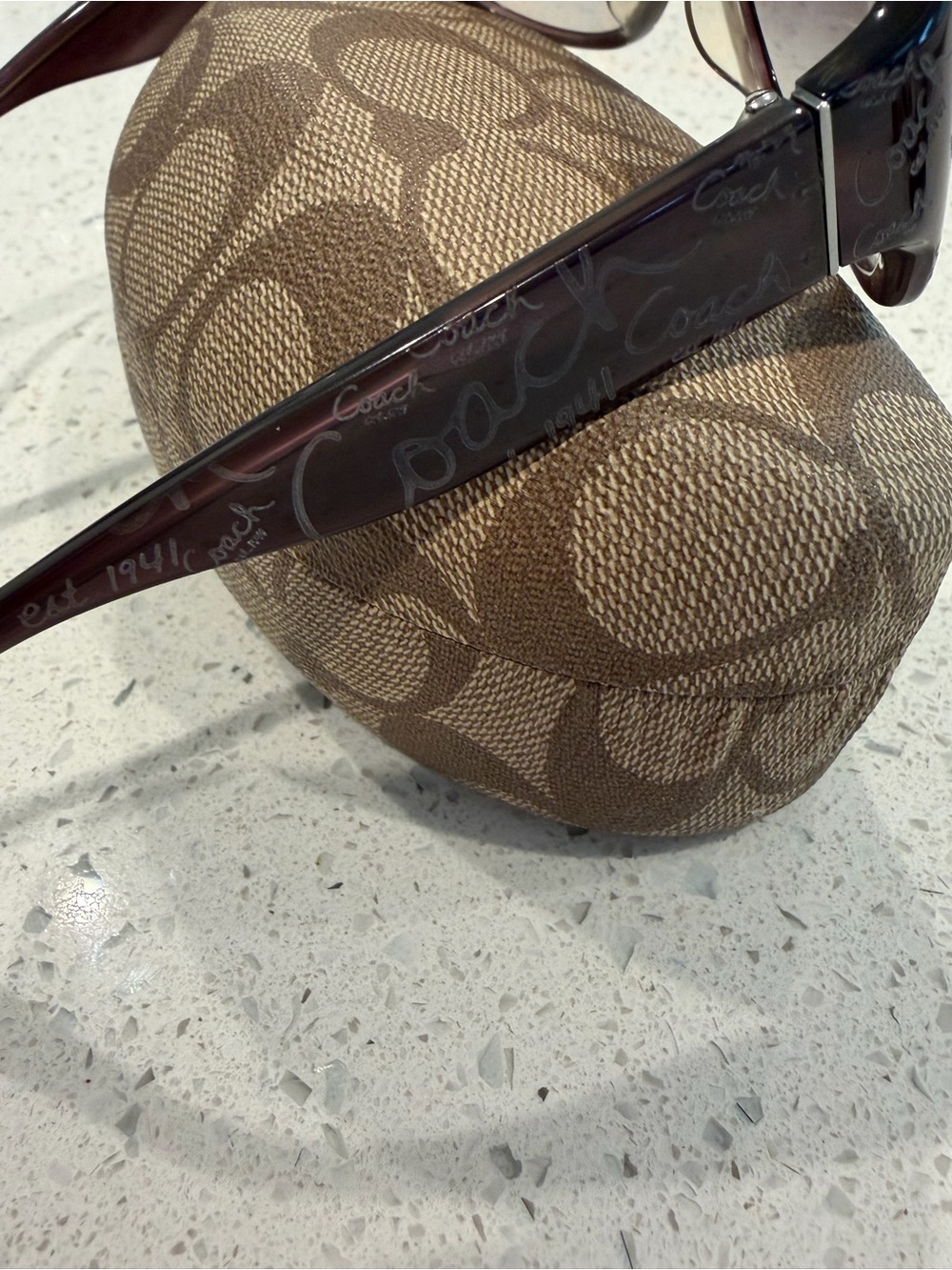 Coach dark purple sunglasses - Picture 3 of 8
